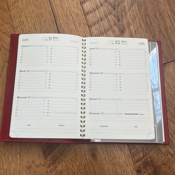 Hermès Paris 1999 Navy/Red Leather Agenda / Address Book - Picture 4 of 9